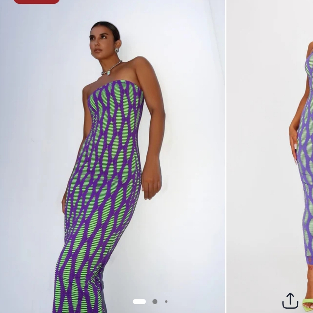 Fashion Nova Dinah Distressed Maxi Dress Size 1X